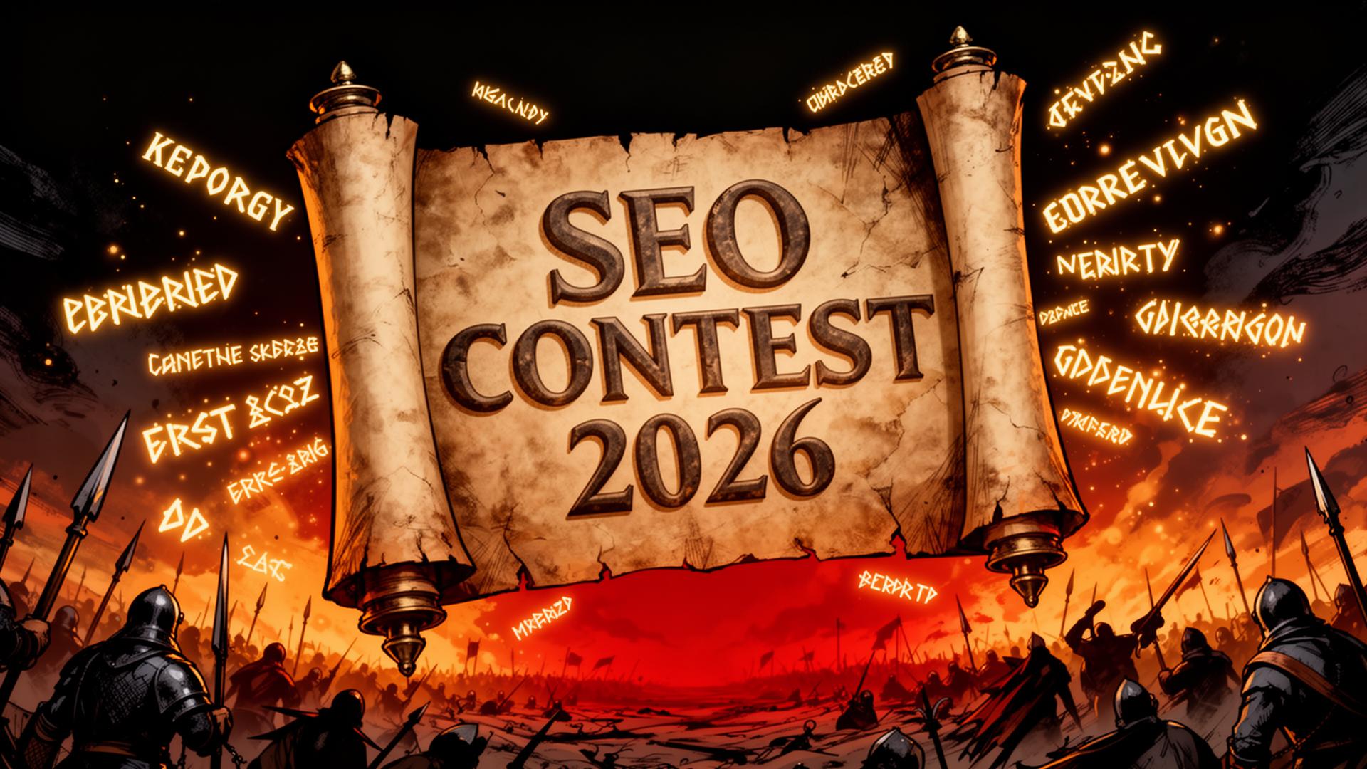 SEO Contest 2026 – Die Schriftrolle des Krieges der Keywords SEO Contest 2026